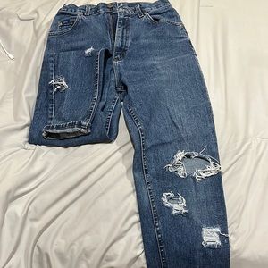 Lee Distressed Mom Jeans